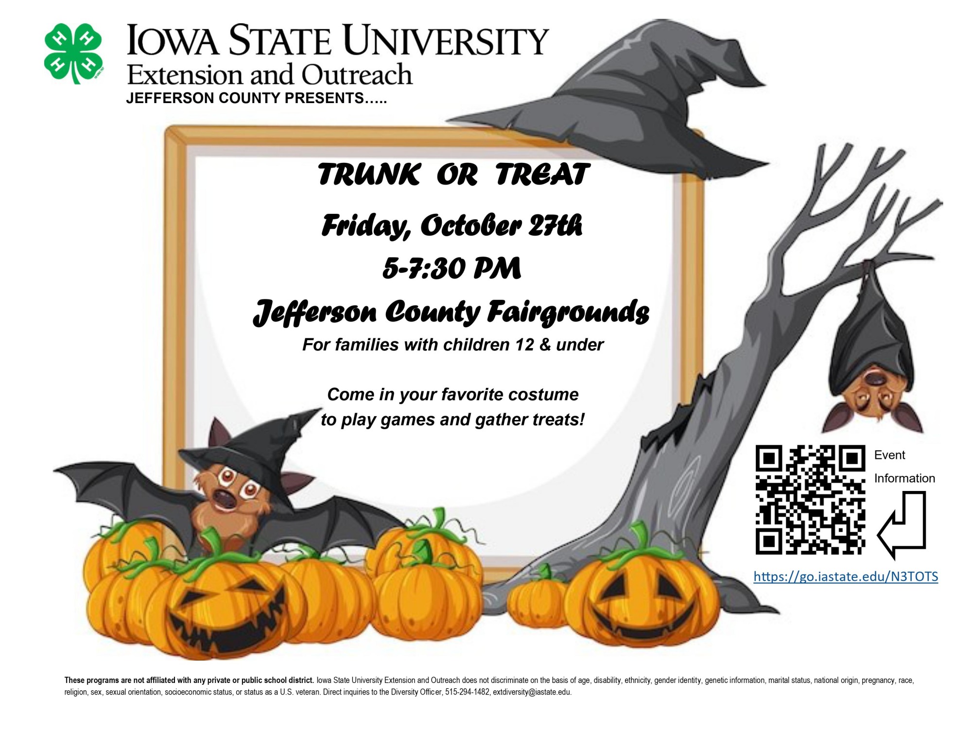 Participate in the 2023 Truck or Treat Event at the Jefferson County  Fairgrounds - Fairfield, Iowa Chamber of Commerce